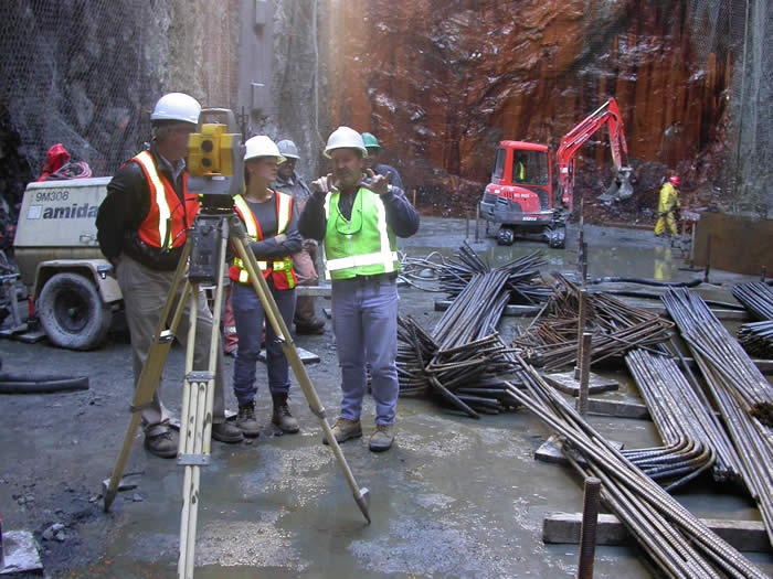 engineers on site Halifax WTP wet well fall 2005