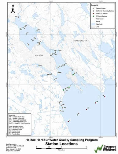 Halifax Inlet Station Locations