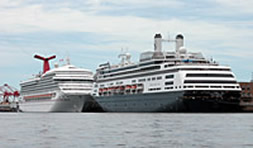 Cruise Ships visit Halifax Harbour