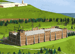 Artist conception of Herring Cove Treatment Plant